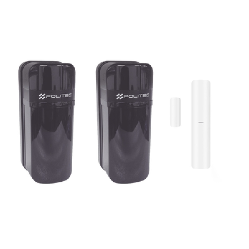 Detector Fotoeléctrico A baterías / 0 Falsas Alarmas / Alcance de 60m de Exterior y  350m en interior / Fácil Alineación / Compatible con panel AXPRO/ Incluye DSPDMCEG2WBB