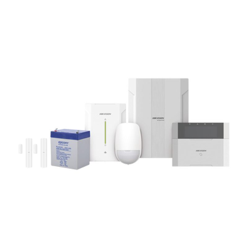 KIT Panel de Alarma HYBRID PRO / 1 Panel Híbrido / 1 Teclado LCD / 2 Contactos Magnéticos Inalámbricos / 1 PIR Inalámbrico