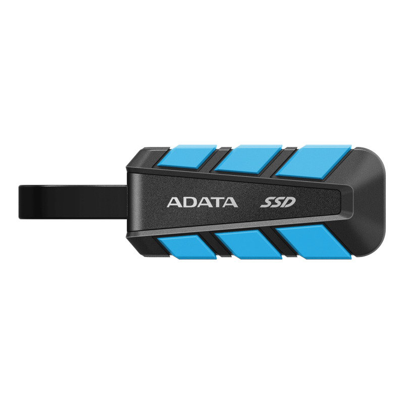 SSD externo Adata 500GB SC740 USB C 3.2 de uso rudo azul con negro