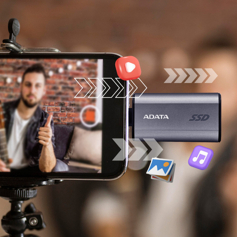 UNIDAD DE ESTADO SOLIDO EXTERNO 500GB ADATA SC750 PORTATIL USB TIPO C NEGRO WINDOWS MAC LINUX ANDROID PS4/5 XBOX SERIES X S (SC750-500G-CCBK) image 7