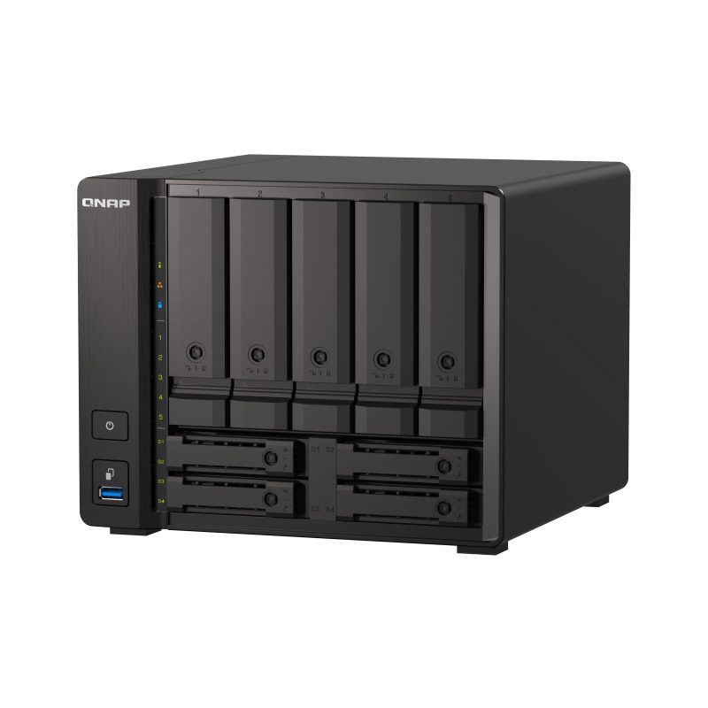 NAS QNAP TS-H973AX-32G/ 9 BAHIAS /5 DE 3,5 4 DE 2,5/NUCLEO CUADRUPLE 2.2GHZ/32GB DDR4 SODIMM HASTA 64GB/2 PTO 2,5 GBE/1 PTO 10 GBE /USB 3.2 X3/ HOTSWAP/ NO INCLUYE DISCOS/AMD RYZEN V1500B image 8