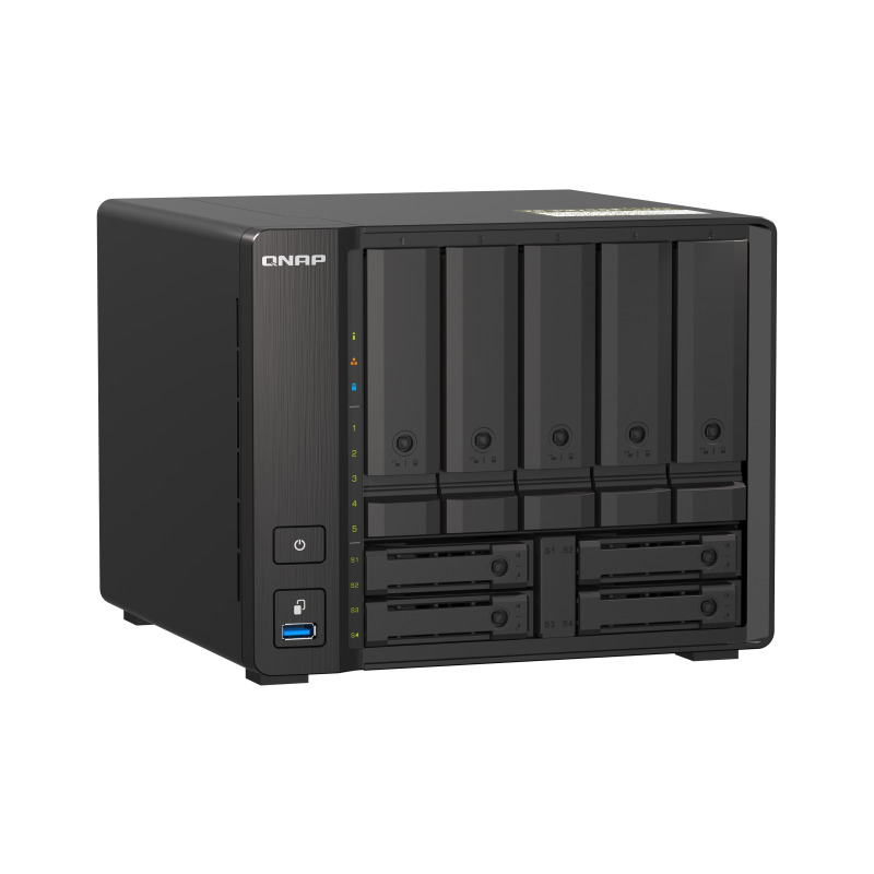 NAS QNAP TS-H973AX-32G/ 9 BAHIAS /5 DE 3,5 4 DE 2,5/NUCLEO CUADRUPLE 2.2GHZ/32GB DDR4 SODIMM HASTA 64GB/2 PTO 2,5 GBE/1 PTO 10 GBE /USB 3.2 X3/ HOTSWAP/ NO INCLUYE DISCOS/AMD RYZEN V1500B image 4