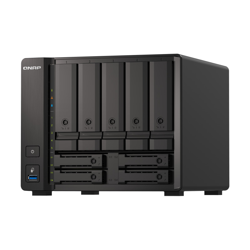 NAS QNAP TS-H973AX-32G/ 9 BAHIAS /5 DE 3,5 4 DE 2,5/NUCLEO CUADRUPLE 2.2GHZ/32GB DDR4 SODIMM HASTA 64GB/2 PTO 2,5 GBE/1 PTO 10 GBE /USB 3.2 X3/ HOTSWAP/ NO INCLUYE DISCOS/AMD RYZEN V1500B image 11