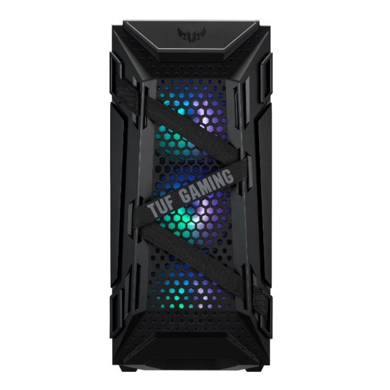 GABINETE ASUS TUF GAMING GT301 /MEDIA TORRE /ATX /CRISTAL TEMPLADO /NEGRO /RGB