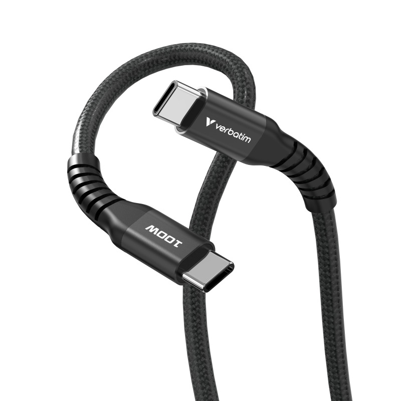 Cable de magnetico Verbatim carga USB-C 100W color Negro de 120 cm image 4