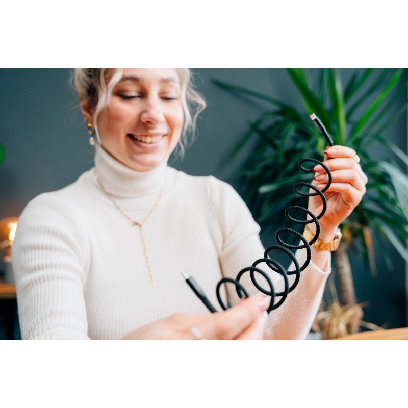 Cable de magnetico Verbatim carga USB-C 100W color Negro de 120 cm image 6