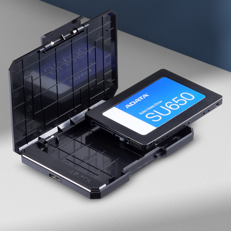 CARCASA ADATA EC600 PARA DISCOS DUROS/SSD 2.5 OULGADAS 7MM/9.5MM SATA3/USB3.2 NEGRO ECO CASE PC image 10