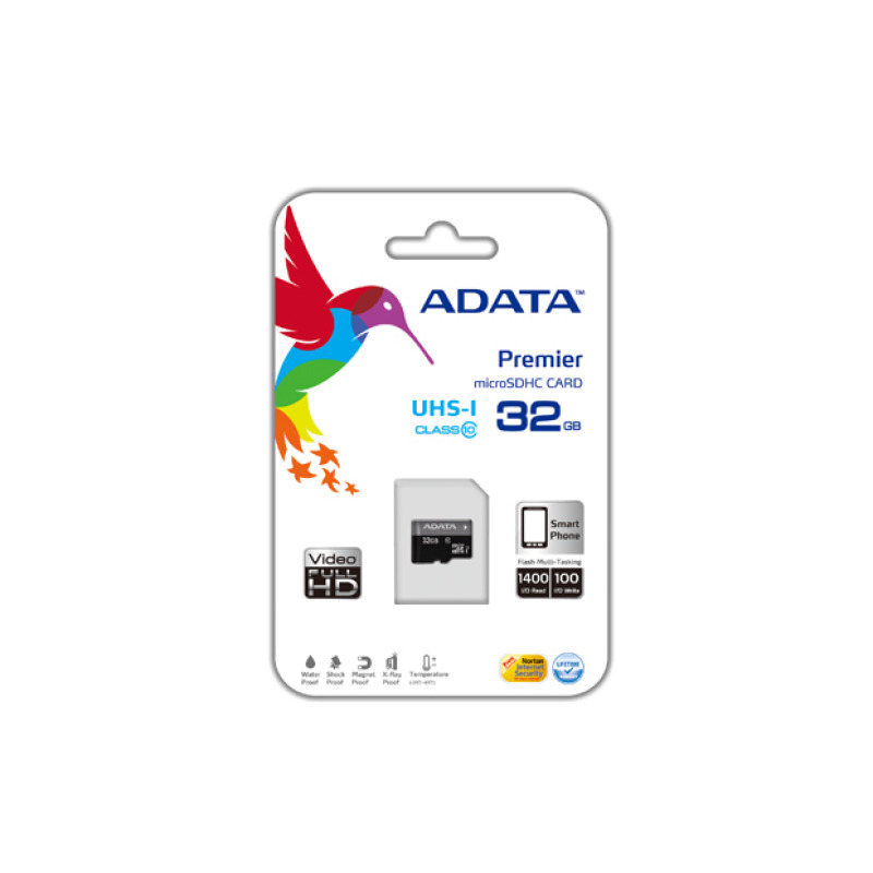 MEMORIA ADATA 32GB AUSDH32GUICL10-R MICRO SD CL10