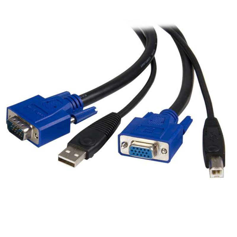Cable Startech KVM Universal 2 en 1 PS/2 HD-15 VGA de 3 mts -SVUSB2N1_10