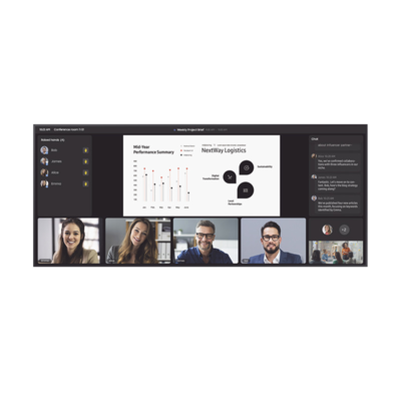 Pantalla Profesional WIDE 105 5K  / 500 nits / Para uso 24/7 / Tizen 8 / HDMI / Dysplay port / bocinas integradas / Eco Sensor / Soporta Rotacion de imagen Pivot