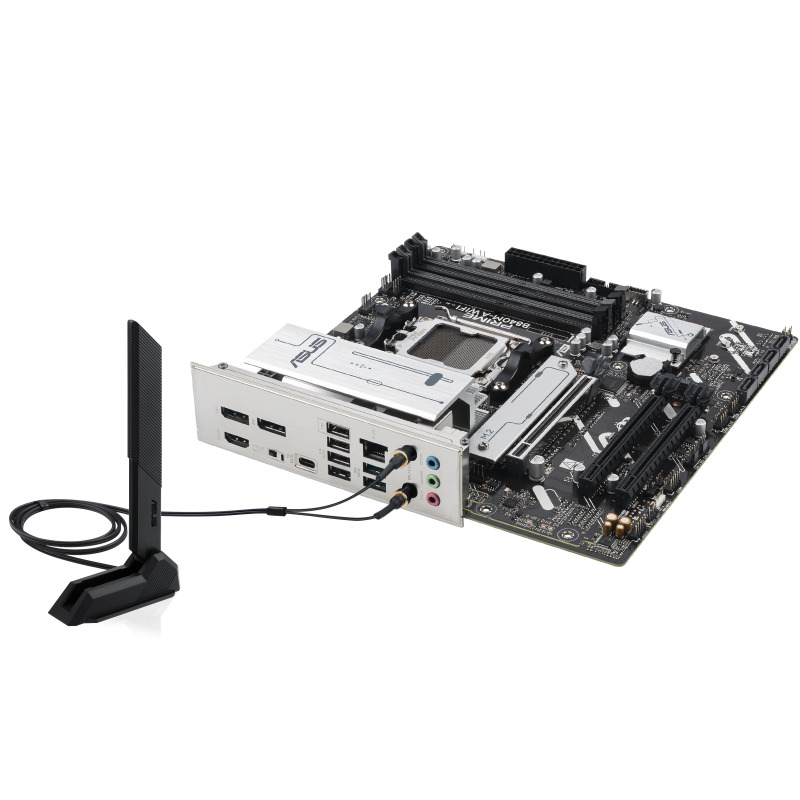 MOTHERBOARD ASUS (PRIME B840M-A WIFI) SOCKET AM5,4*DDR5,HDMI,2*DP,PCIE-4.0,WIFI6E, MICRO ATX image 5