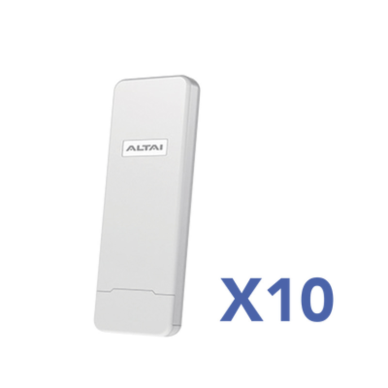 Paquete de 10 Puntos de Acceso C1N Super WiFi PTP y PTMP en 24 GHz  Con Antena Integrada Sectorial de 70 Hasta 300 m de Cobertura Antena de 10 dBi Soporta FichasVouchers Administración en Nube Gratis con INSIGHTS