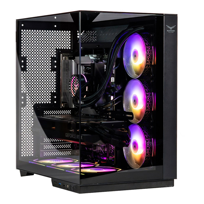 GABINETE NACEB (NA-0639) GAMER M-ATX, ITX, CRISTAL TEMPLADO / LATERAL, FRONTAL Y SUPERIOR, NEGRO image 4
