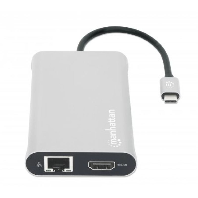 DOCKING USB,MANHATTAN,130660,-C 12 PTOS, HDMIX3, USB-C PD/USB-C/2XUSBV3.2/2XUSBV2.0, RED/SD/MICRO SD image 5
