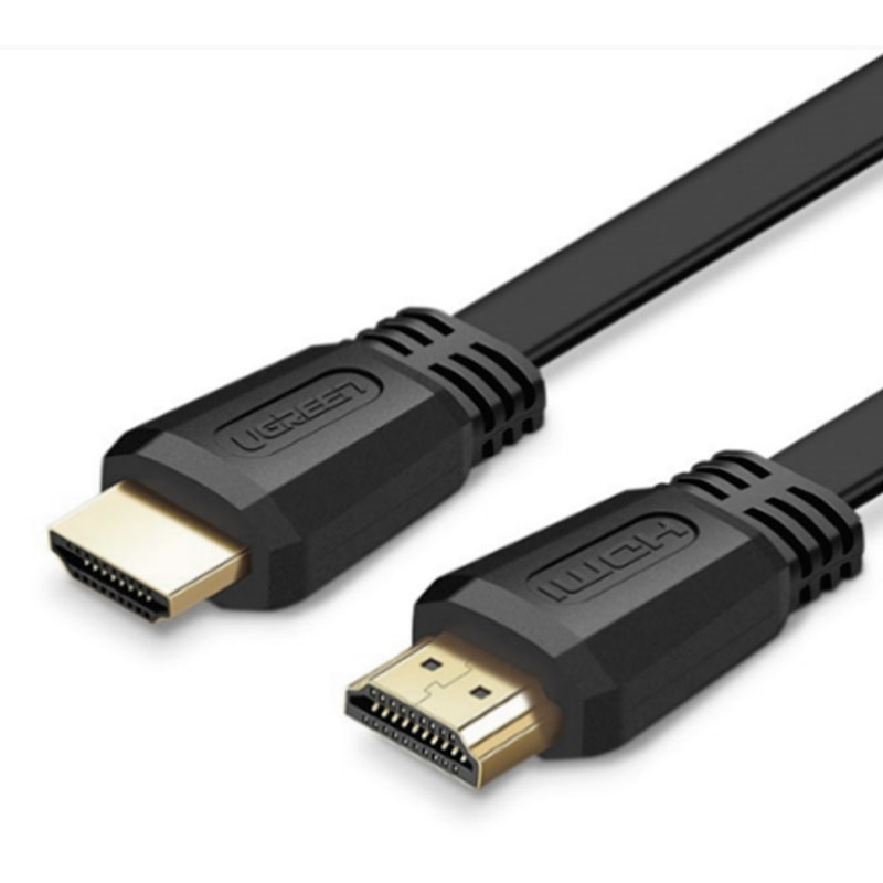 Cable HDMI 20 Plano de 3 m / 4K60Hz / HDR / 3D / HEC Canal Ethernet HDMI / ARC Canal de Retorno de Audio / Color Profundo de 48 bits / Audio de 32 canales / HDCP /Audio Dolby True HD 71 / 18 Gbps / Estañado y Triple Blindaje / Anti Interfere