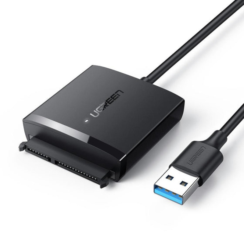 Adaptador USB 30 a SATA III | Compatible con Disco Duro HDD y SSD de 25 y 35 de hasta 12 TB | Velocidad USB 30 de hasta 5 Gbps | Alta Velocidad con UASP  TRIM | Cable de 50 cm