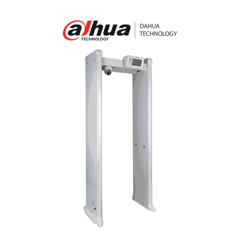 DAHUA DHI-ISC-D718-TNS - Arco Detector de Metales de 18 Zonas con Medición de Temperatura/ Pantalla de 7 Pulgadas/