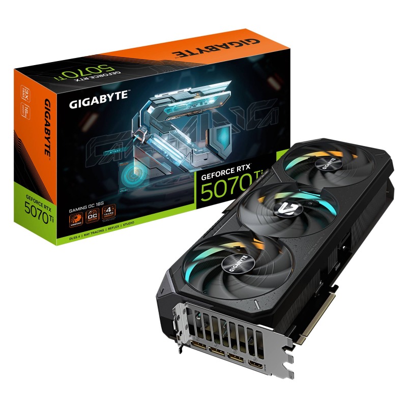 TARJETA DE VIDEO GIGABYTE GV-N507TGAMING OC-16GD / RTX 5070 TI / VRAM 16GB / GDDR7 / PCIE 5.0/ GAMING