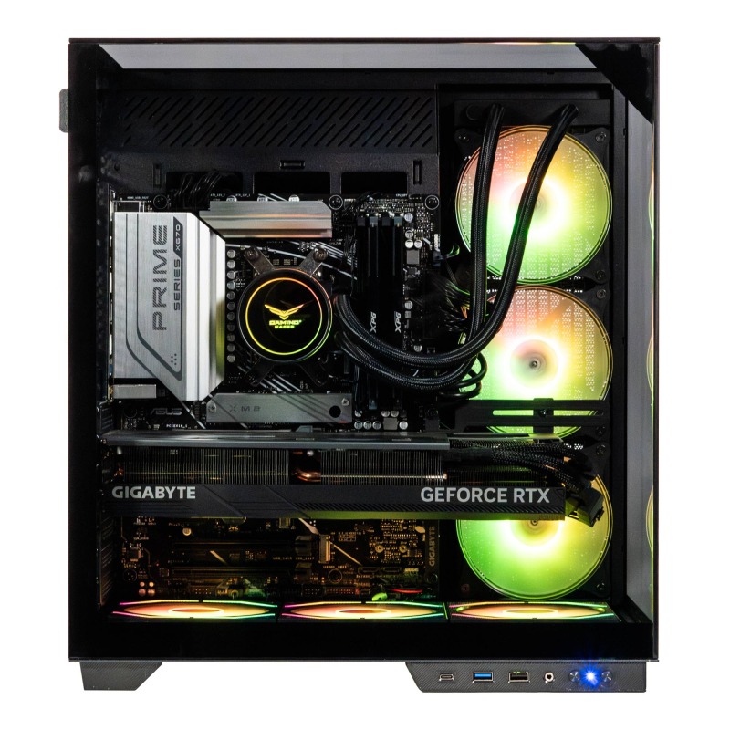 GABINETE NACEB (NA-0639) GAMER M-ATX, ITX, CRISTAL TEMPLADO / LATERAL, FRONTAL Y SUPERIOR, NEGRO image 2
