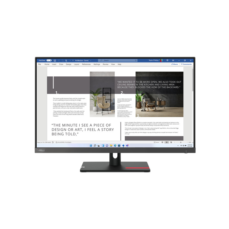 Lenovo ThinkVision S27i-30 - 27" - 1920 x 1080 - HDMI / VGA - Supports VESA image 6