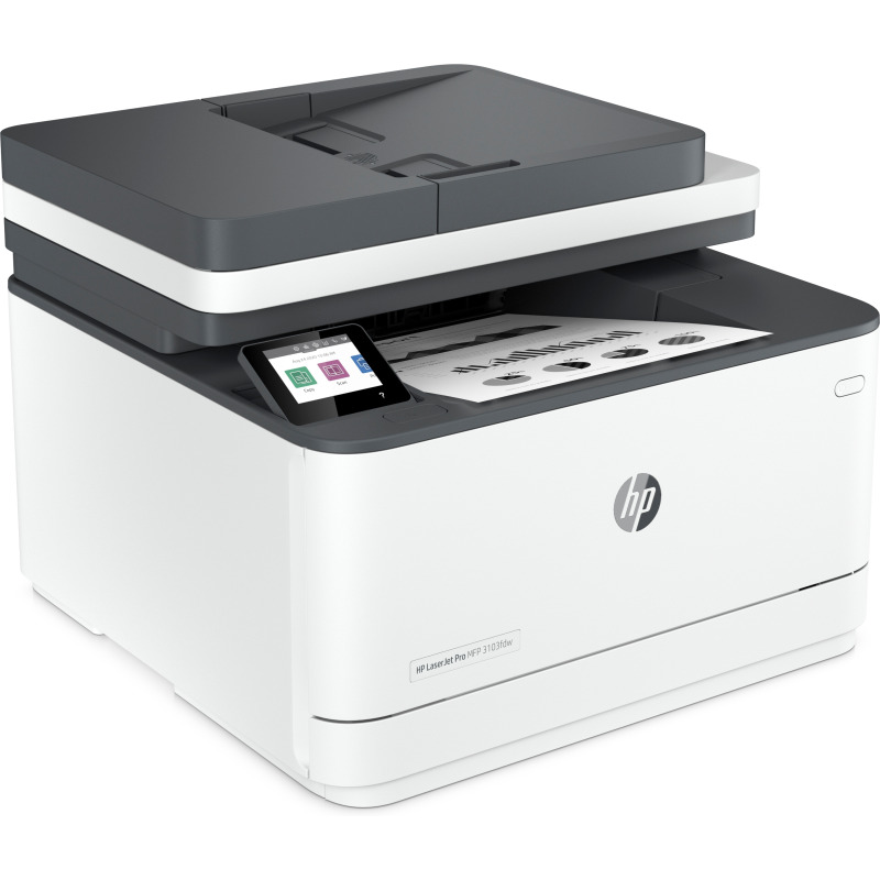 MULTIFUNCIONAL HP HPS LASERJET PRO MFP 3103FDW, 33PPM NEGRO, LASER MONOCROMATICO, USB, WIFI, ETHERNET (RED), DUPLEX, ADF, FAX, (SUSTITUTO M227FDW) image 5