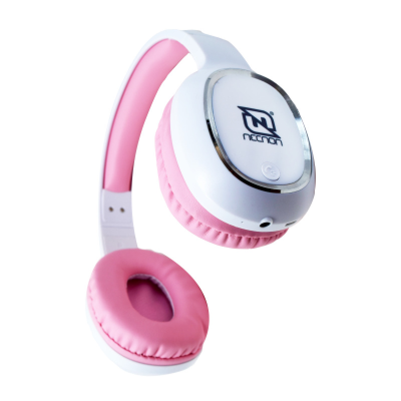 Necnon NBAB042200 audífono y auriculare Auriculares Inalámbrico Diadema Llamadas/Música Bluetooth Rosa