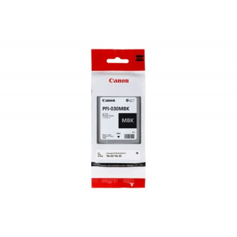 TANQUE DE TINTA CANON PFI-030 MBK NEGRO MATE,COMPATIBLE: TA-20,TA-30,CAPACIDAD 55 ML image 3
