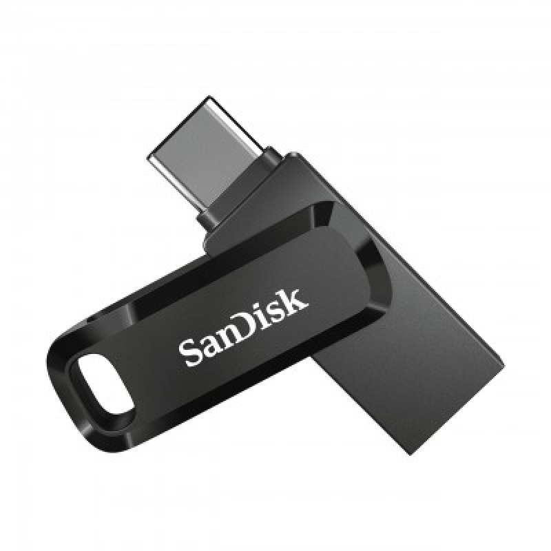 MEMORIA SANDISK ULTRA DUAL DRIVE GO USB 64GB TIPO-C / USB A 3.1 VELOCIDAD DE LECTURA 150MB/S COLOR NEGRO SDDDC3-064G-G46