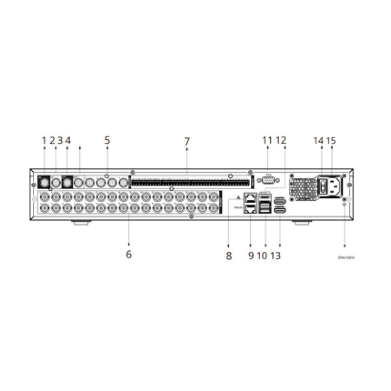 DAHUA DH-XVR5432L-I3 - DVR de 32 Canales de 5 Megapixeles Lite/ WizSense/ IA/ H.265+/ 4 Bahías de Discos Duros/ Hasta 32 Canales IP/ 2 Ch de Reconocimiento Facial/ SMD Plus/ Codificación IA/ Onvif/ Funciones IoT&POS/ #LoNuevo image 4