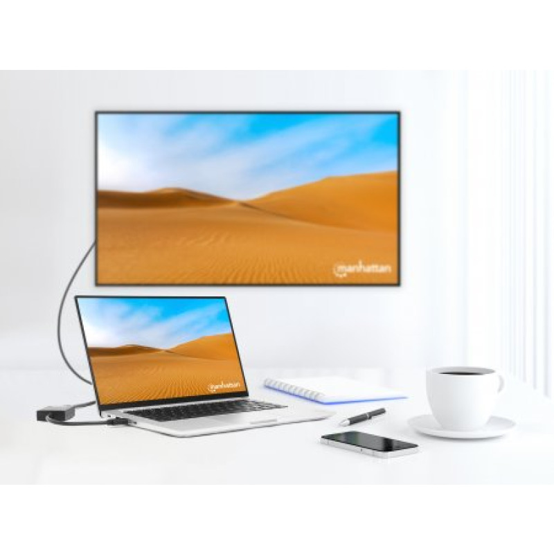 CONVERTIDOR VIDEO,MANHATTAN,153690,USB 3.2 A HDMI H, 1080P image 7