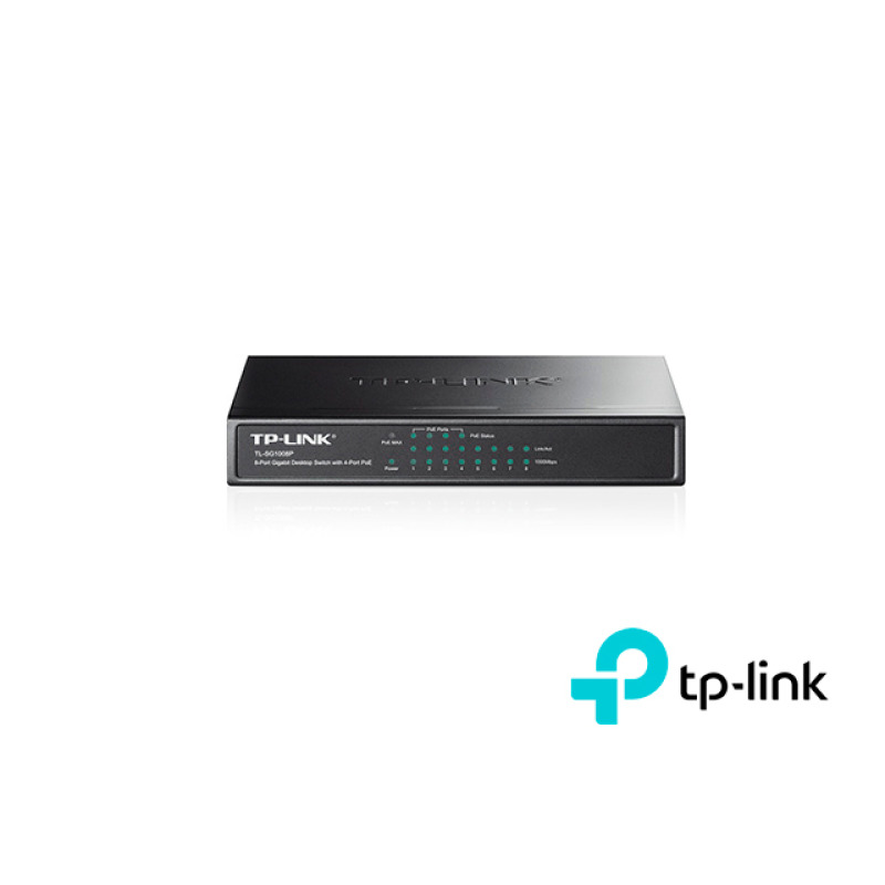 Switch Gigabit PoE no administrable de 8 puertos 10/100/1000 Mbps solo 4 puertos PoE para escritorio image 3