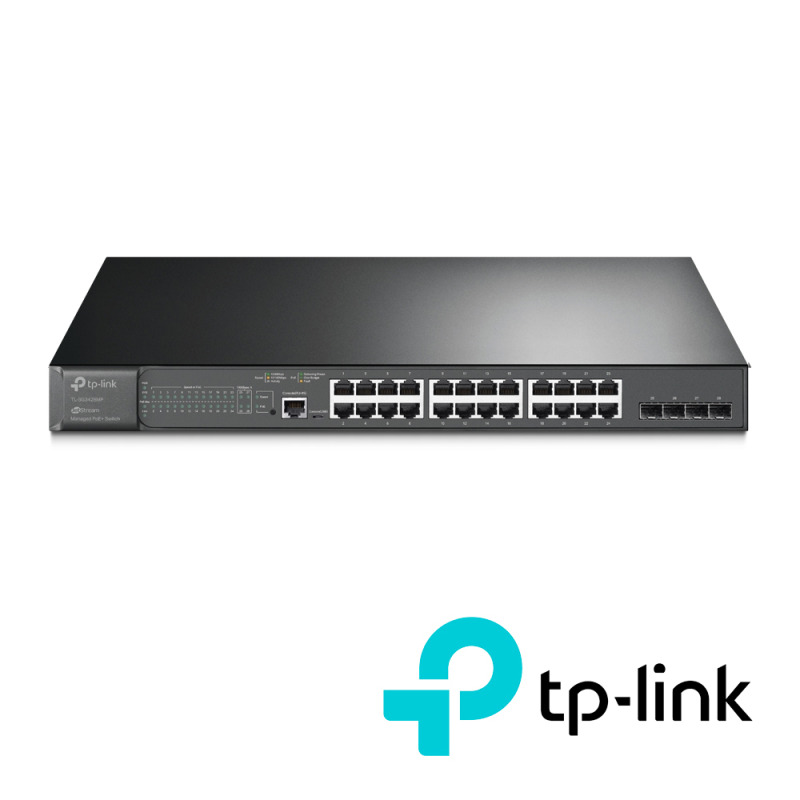 Switch L2 Omada PoE / 24 Puertos PoE 10/100/1000 Mbps / 4 Puertos SFP 1G / 2 Puertos Consola RJ45 y microUSB / Administración Centralizada Omada o StandAlone / Multicast IGMP / Calidad de Servicio / Presupuesto PoE 384W / Montaje en Rack image 6