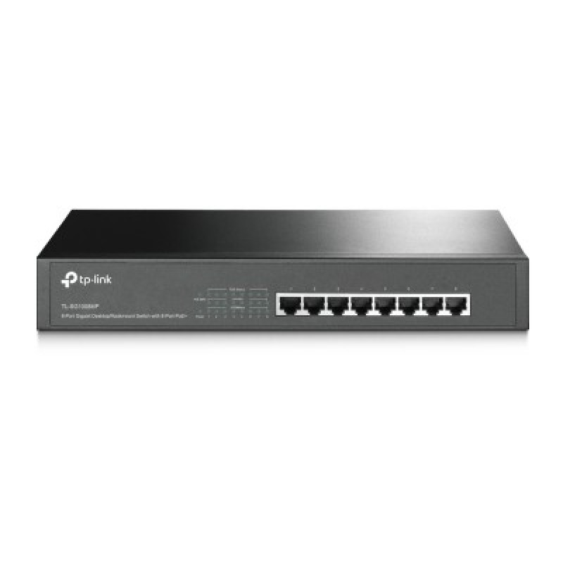 Switch Gigabit PoE no administrable de 8 puertos 10/100/1000 Mbps para escritorio