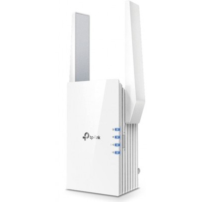 Repetidor / Extensor de Cobertura WiFi AX 1500 Mbps doble banda 24 GHz y 5 GHz con 1 puerto 10/100/1000 Mbps