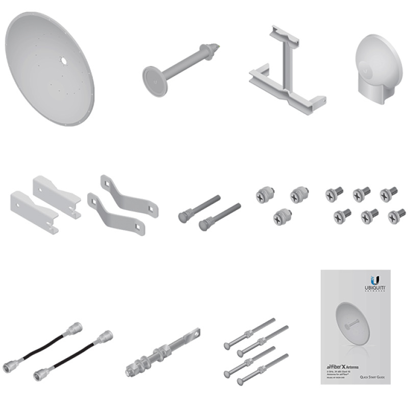 Antena Direccional airFiber X ideal para enlaces Punto a Punto PtP frecuencia 5 GHz 49  58 GHz de 34 dBi slant 45 image 5