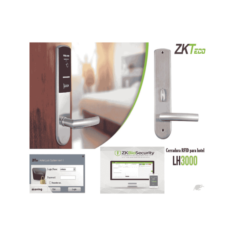Cerradura IZQUIERDA  para hoteles con lectura de tarjetas MIFARE image 8