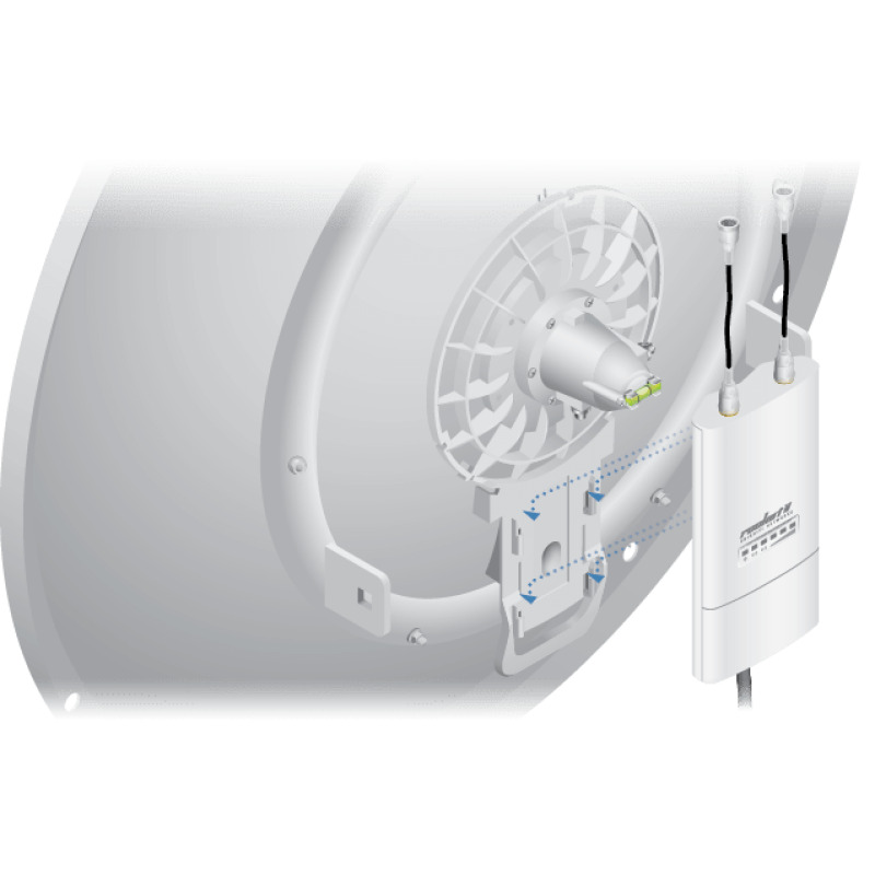 Antena Direccional RocketDish airMAX ideal para enlaces Punto a Punto PtP frecuencia 5 GHz 49  58 GHz de 30 dBi image 6