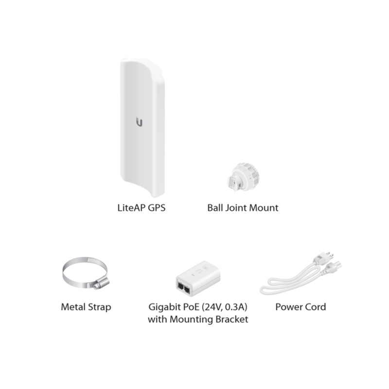 Estación Base 2x2 MIMO airMAX LiteAP AC hasta 450 Mbps 5 GHz 5150  5875 MHz con antena integrada de 17 dBi y cobertura de 90 grados con GPS Sync image 19