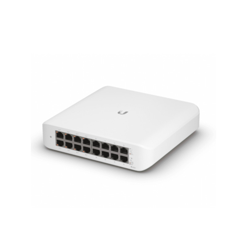 Switch UniFi Lite Administrable PoE de 16 Puertos 10/100/1000 Mbps 8 puertos 8023af/at 45 W