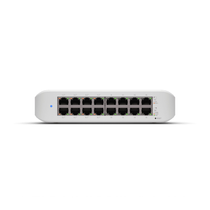 Switch UniFi Lite Administrable PoE de 16 Puertos 10/100/1000 Mbps 8 puertos 8023af/at 45 W image 11