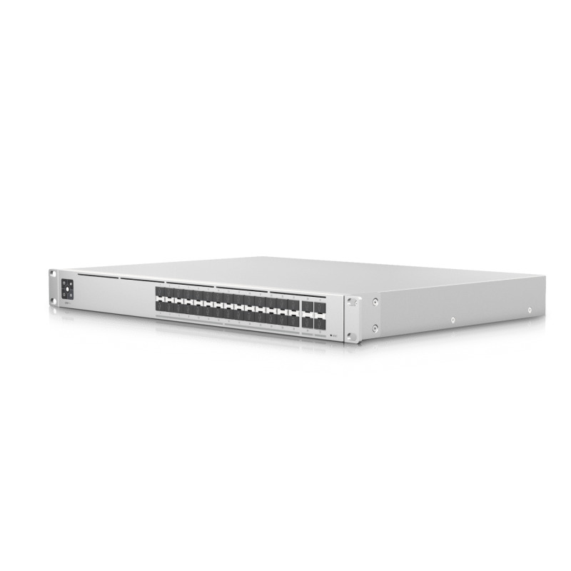 UniFi Switch PRO Aggregation Capa 3 para fibra óptica con 28 puertos SFP 10G y 4 puertos SFP28 25G pantalla informativa image 12
