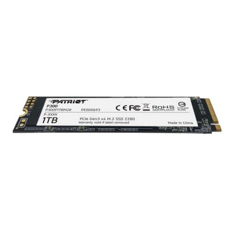 UNIDAD DE ESTADO SOLIDO PATRIOT P300/ 1TB M.2 2280 PCIE GEN 3 X4 SSD.