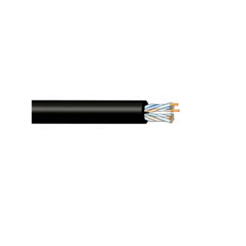 BOBINA DE CABLE UTP CONDUMEX, 664464 CAT5E, PARA EXTERIOR, 100%COBRE, RELLENO GEL, 305 MTS, COLOR NEGRO