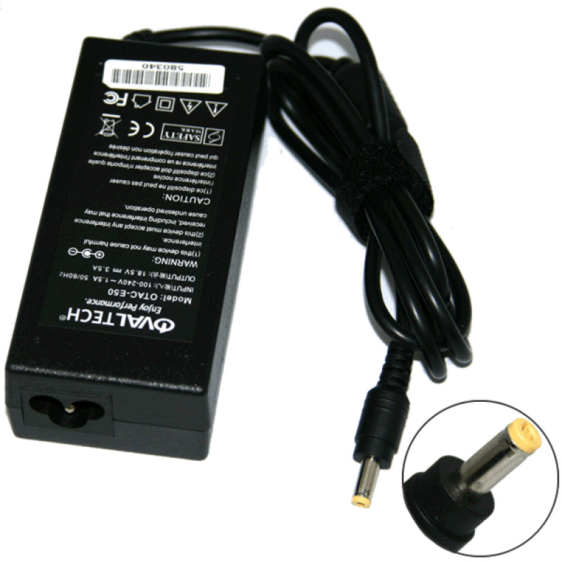 Ovaltech OTAC-E50 adaptador e inversor de corriente Interior Negro