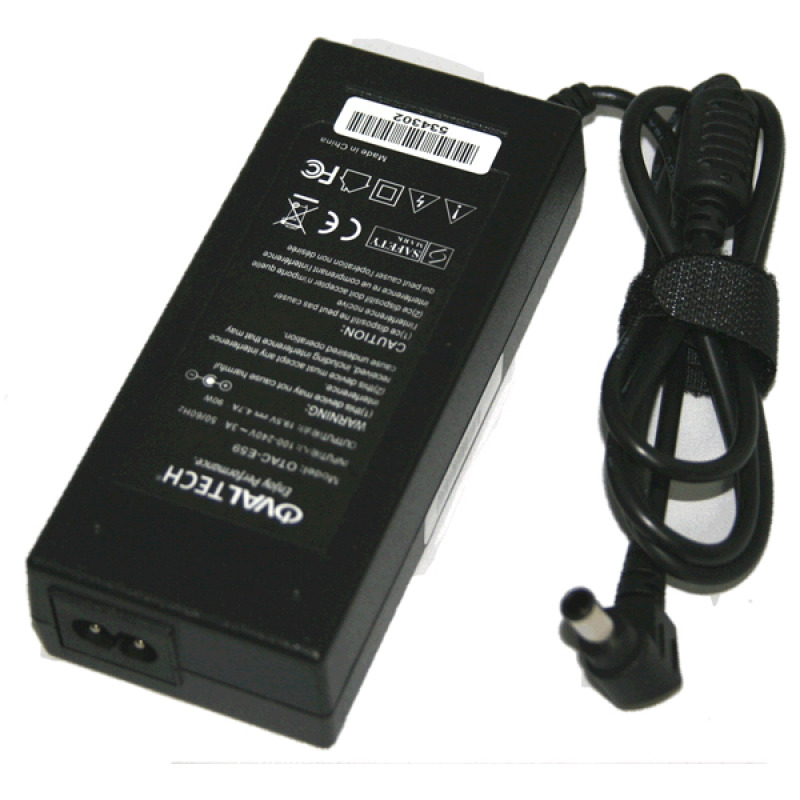 Ovaltech OTAC-E59 adaptador e inversor de corriente Interior 90 W Negro