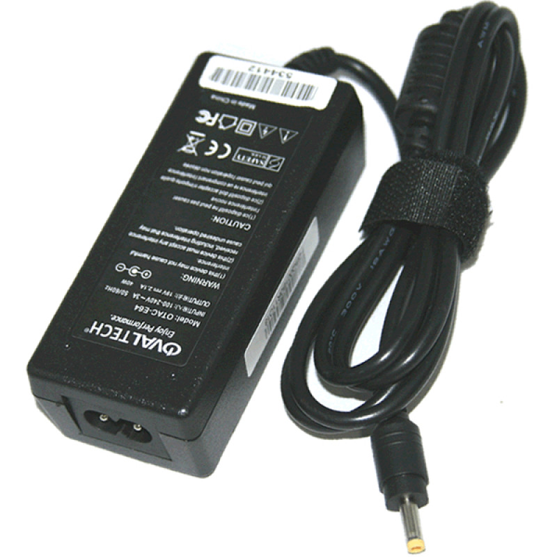 Ovaltech OTAC-E64 adaptador e inversor de corriente Interior 40 W Negro