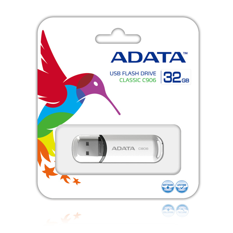 MEMORIA ADATA 32GB USB 2.0 C906 BLANCO (AC906-32G-RWH) image 3