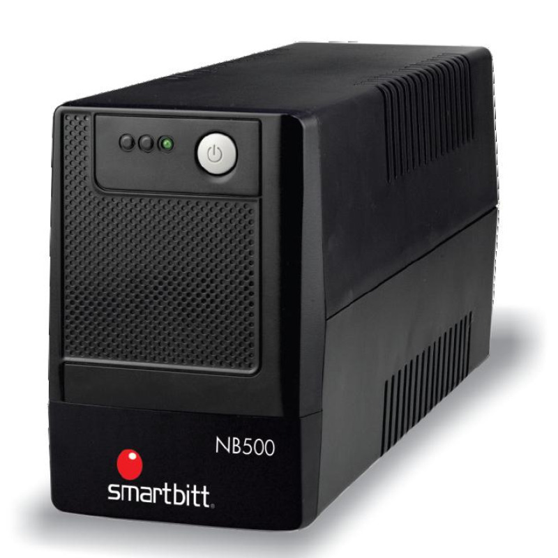 NO BREAK SMARTBITT 500VA / 250W, CLAVIJA NEMA 5-15P, 4 CONTACTOS, TIPO NEMA 5-15R, TODOS CON RESPALDO DE BATERIAS, REGULACION Y SUPRESION DE PICOS.