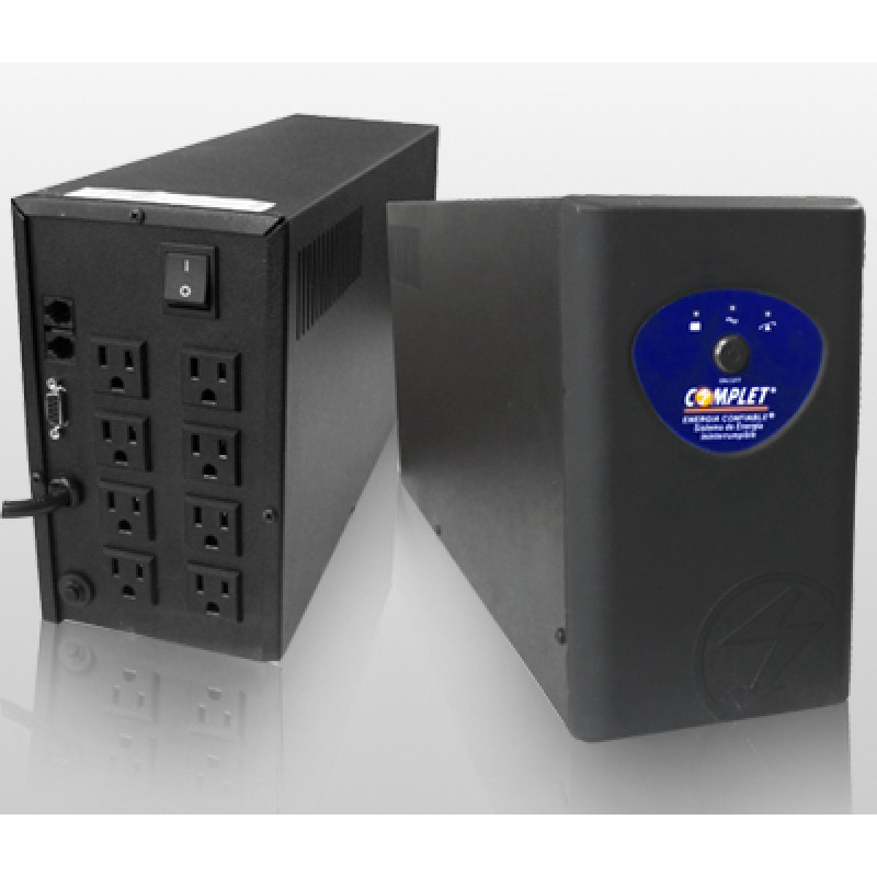 NO BREAK MODELO COMPLET ERI-3-048 CON REGULADOR Y SUPRESOR INTEGRADO PC 3300, 3300VA / 1650W RESPALDO 80 MINS CARGA MEDIA / 40 MINS CARGA MÁXIMA 8 CONTACTOS. GARANTÍA 60 MESES (24 EN BATERÍAS) image 3