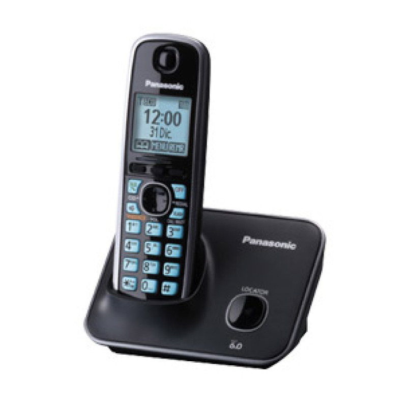 Panasonic KX-TG4111ME teléfono Teléfono DECT Identificador de llamadas Negro